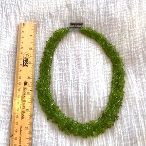 Genuine peridot necklace